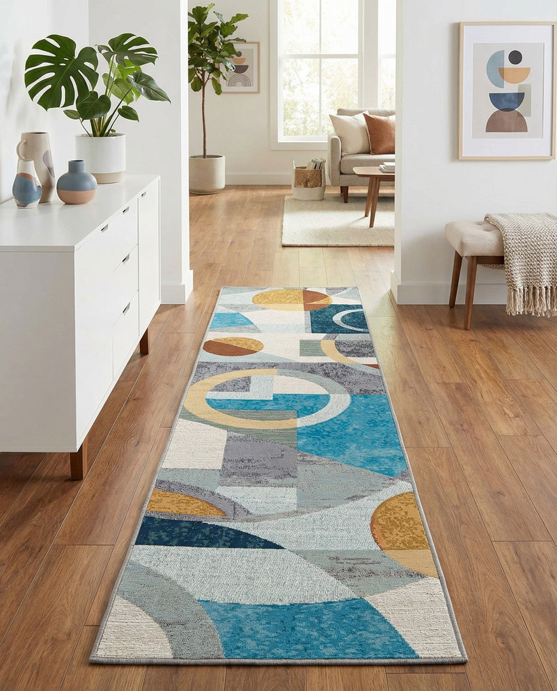 Urban Terrace Collection Area Rug -  Loggia Runner Multi  lifestyle 74