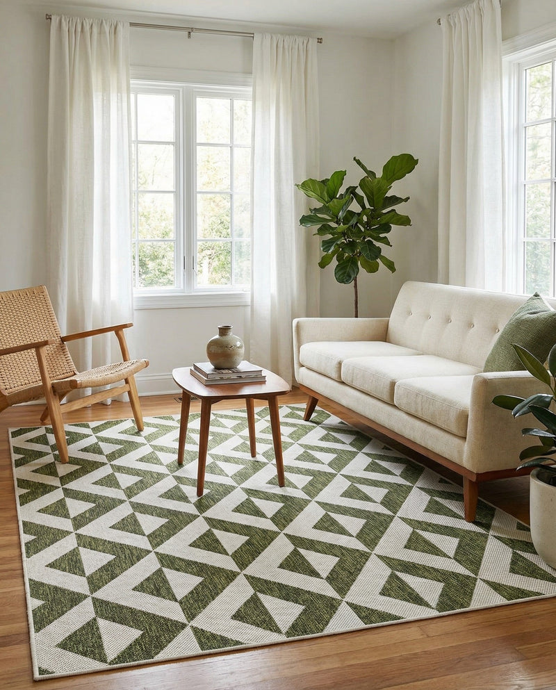 Urban Oasis Rugs Collection Area Rug -  Highrise (Green) Rectangle Green  lifestyle 17
