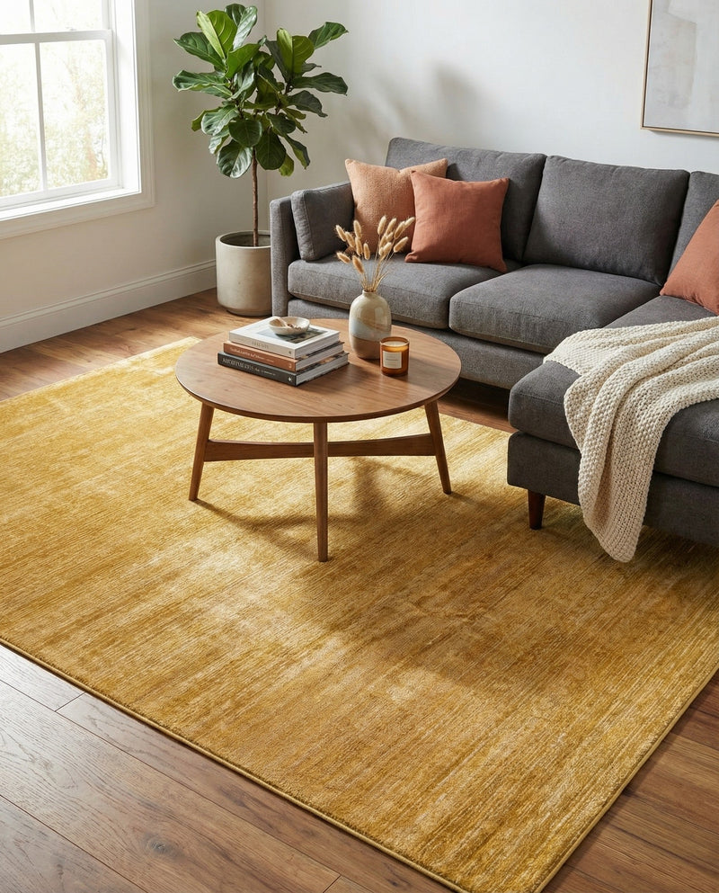 Bloomsbury Elegance Collection Area Rug -  Kensington (Yellow) Rectangle Yellow  lifestyle 16
