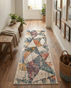Jewel Oasis Collection Area Rug -  Topaz Runner Multi  lifestyle 66