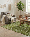 Mediterranean Lattice Collection Area Rug - Santorini (Green) Rectangle Green  lifestyle 3