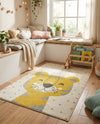 Wonder Tykes Collection Area Rug -  Rainbow Rectangle Ivory  lifestyle 8