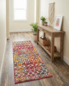 Mediterranean Lattice Collection Area Rug - Santorini (Multi) Runner Multi  lifestyle 41