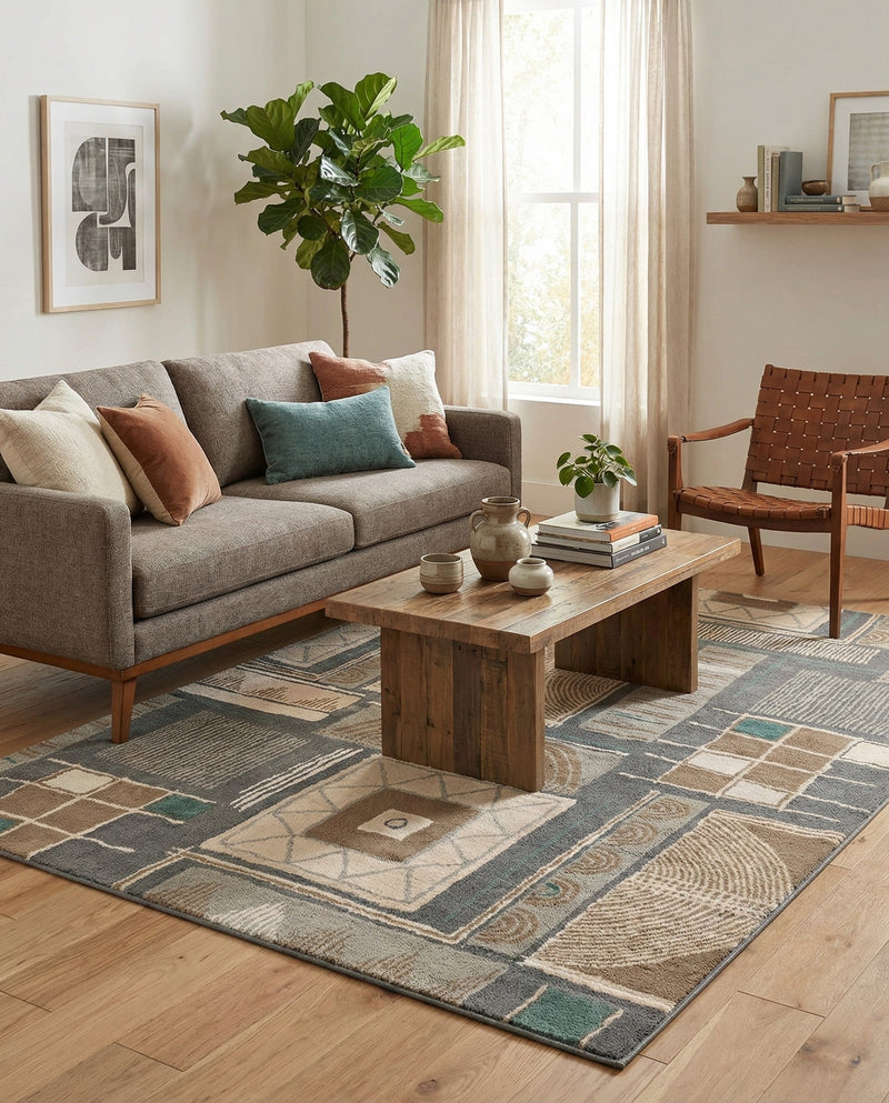 Savannah Sojourn Collection Area Rug -  Tsavo Rectangle Multi  lifestyle 4