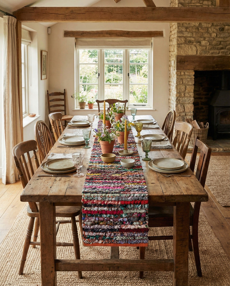 Woven Udaipur Collection Area Rug - Jaipur Table Runner Multi  lifestyle 38