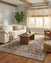 Tribal Terrace Treasures Collection Area Rug -  Incan Isle (Brown) Rectangle Brown  lifestyle 4