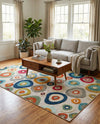 Outdoor Marrakesh Collection Area Rug -  Chefchaouen Rectangle Multi Beige  lifestyle 22