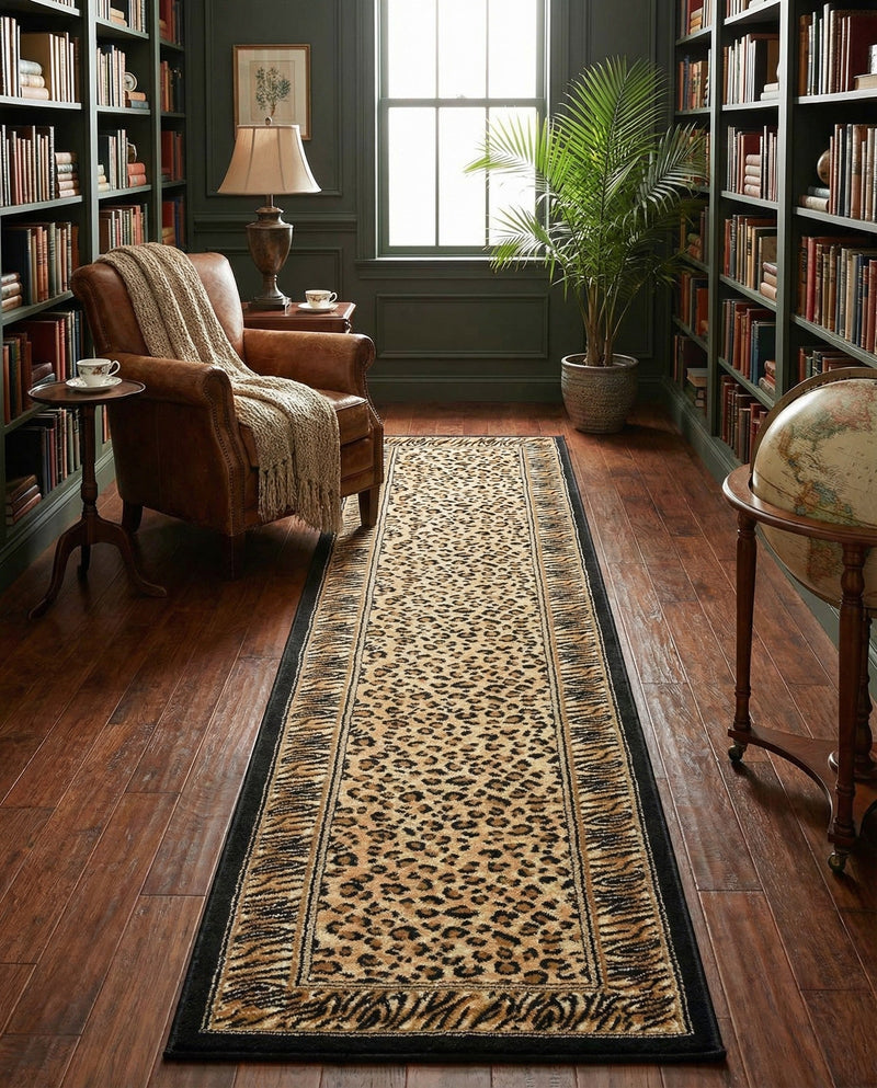 Savannah Sojourn Collection Area Rug -  Chobe Runner Light Brown  lifestyle 47