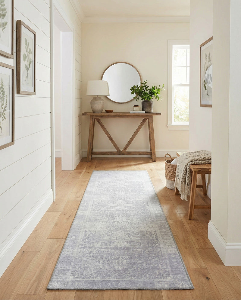 Heritage Elegance Collection Area Rug -  Windsor (Gray) Runner Gray  lifestyle 30