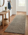 Sequoia Handwoven Jute Collection Area Rug - Aspen Runner Black and White  lifestyle 28