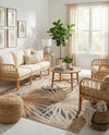 Seaside Blooms Collection Area Rug -  Avalon Rectangle Multi  lifestyle 10