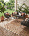 Urban Terrace Collection Area Rug -  Balcony Rectangle Beige Brown  lifestyle 5