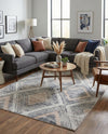 Aegean Elegance Collection Area Rug -  Rhodes Rectangle Gray Cream  lifestyle 7