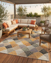Urban Terrace Collection Area Rug - Metropolis Rectangle Gray  lifestyle 3