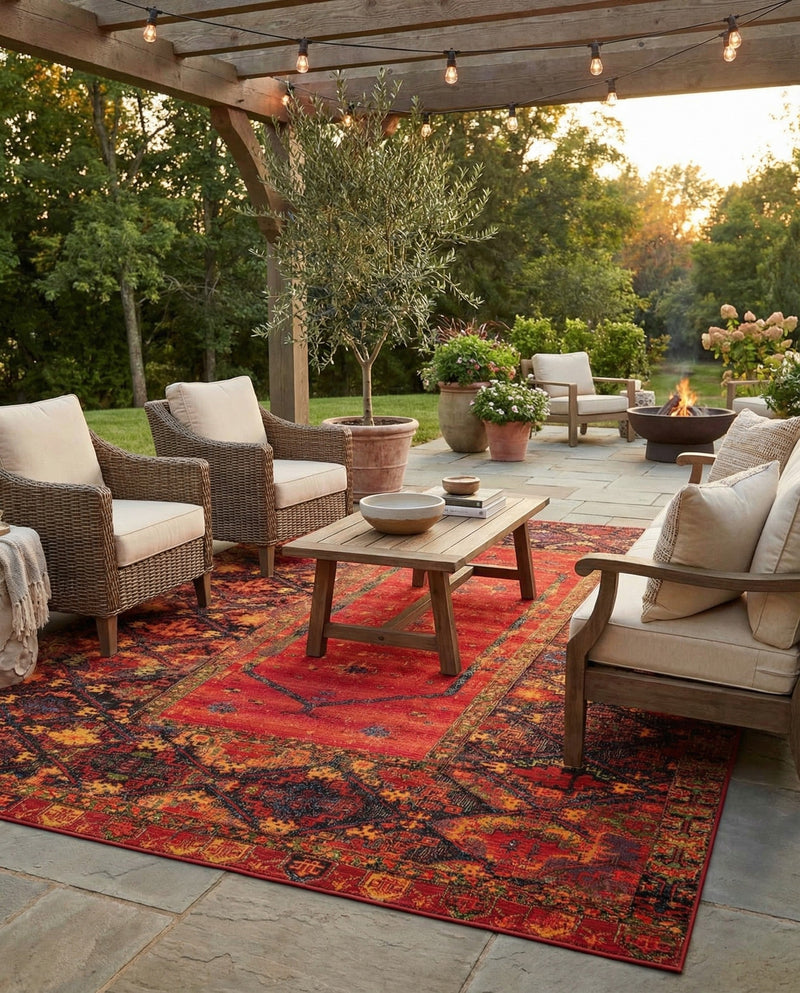 Safari Escape Rugs Collection Area Rug - Serengeti Rectangle Multi  lifestyle 23