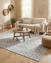 Marrakech Lattice Collection Area Rug - Medina (Light Gray) Rectangle Light Gray  lifestyle 6