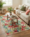 Outdoor Marrakesh Collection Area Rug -  Midelt Rectangle Multi  lifestyle 9