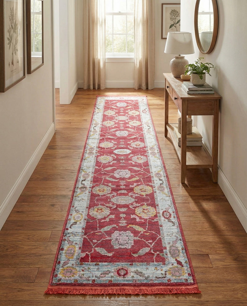 Arcadia Rugs Collection Area Rug - Eden (Red) Runner Red  lifestyle 38