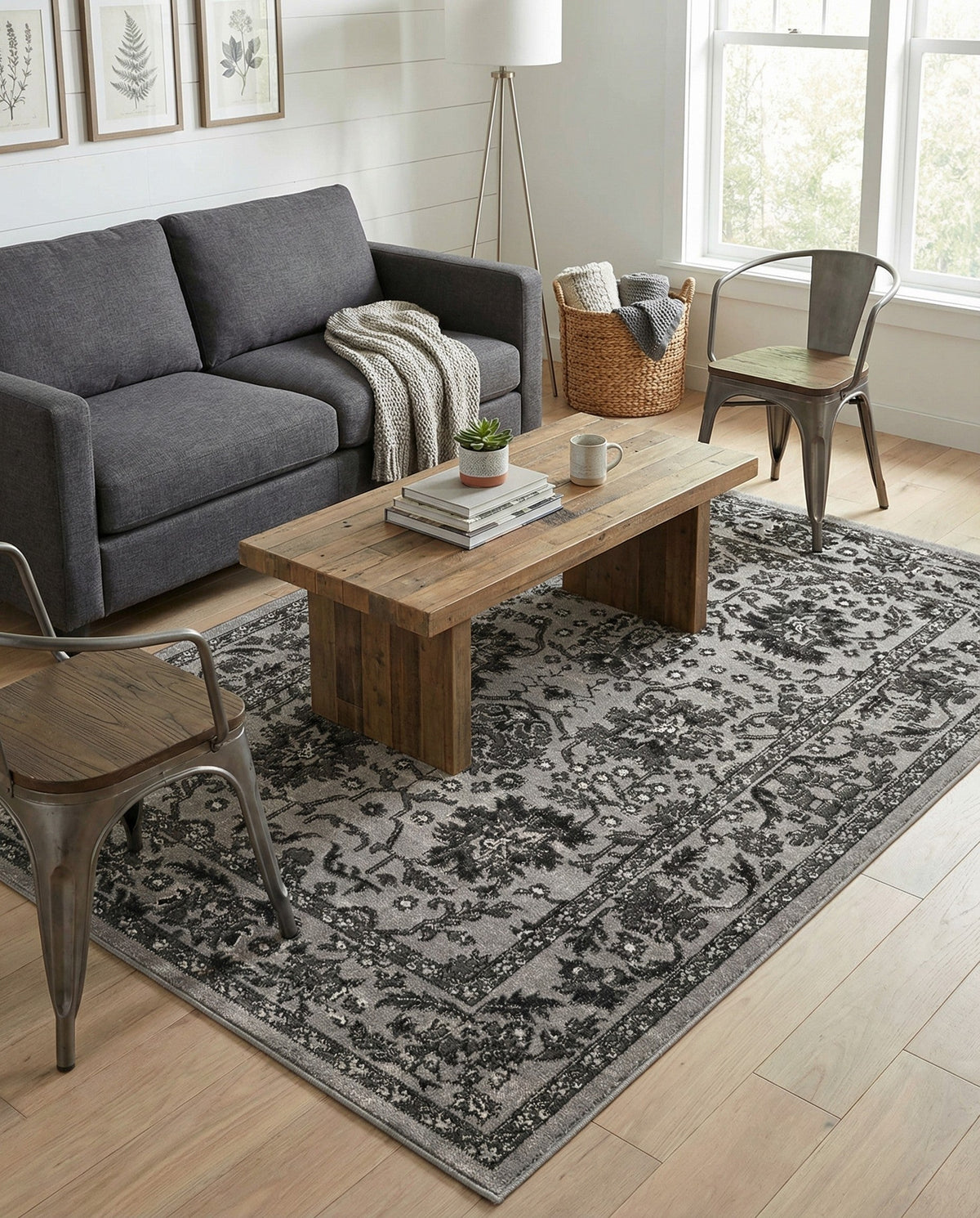 Geneva Terrace Collection Area Rug -  Lausanne Rectangle Light Gray  lifestyle 29