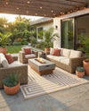 Urban Terrace Collection Area Rug -  Flatiron Rectangle Taupe  lifestyle 20