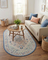 Savannah Series Collection Area Rug - Charleston (Multi) Oval Multi  lifestyle 63
