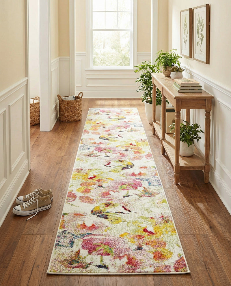 Venetian Elegance Collection Area Rug -  Marghera Runner Ivory  lifestyle 51