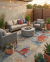 Urban Terrace Collection Area Rug -  Boulevard Rectangle Multi  lifestyle 8