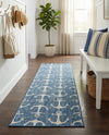 Seaside Haven Rugs Collection Area Rug - Sapphire (Blue) Runner Blue  lifestyle 45
