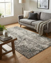 Chromatic Oasis Collection Area Rug -  Tropic Rectangle Gray  lifestyle 31