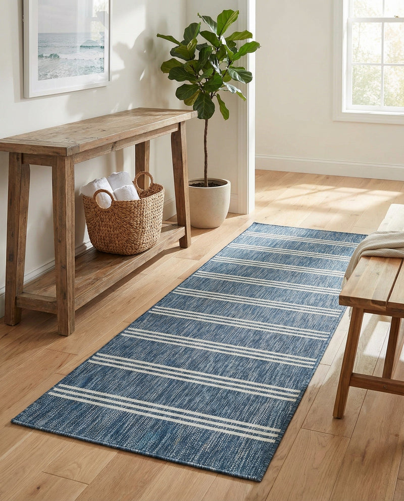 Urban Oasis Rugs Collection Area Rug -  District (Blue) Runner Blue  lifestyle 59