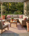 Urban Oasis Rugs Collection Area Rug -  Rooftop (Rust Red) Rectangle Rust Red  lifestyle 3