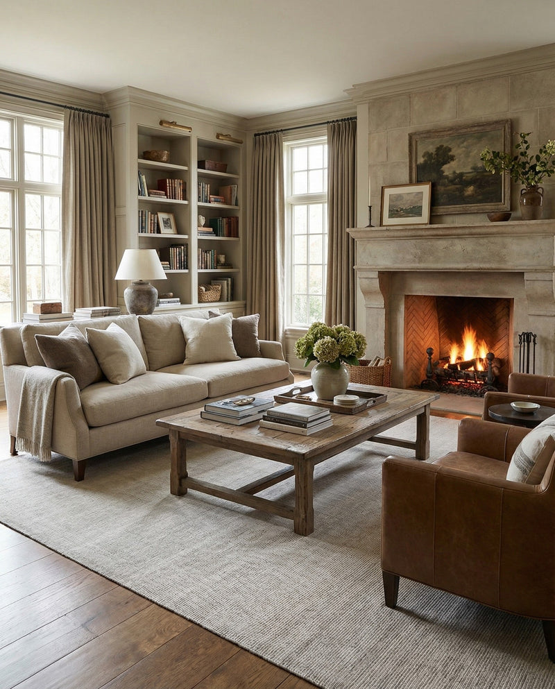 Berkshire Estate Collection Area Rug - Windsor (Grey Manor) Rectangle Grey Manor  lifestyle 11