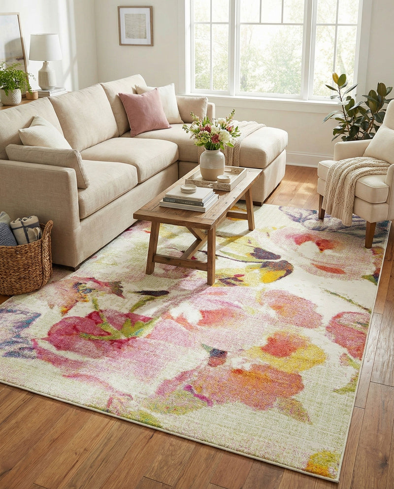 Venetian Elegance Collection Area Rug -  Marghera Rectangle Ivory  lifestyle 16
