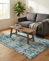 Geneva Terrace Collection Area Rug -  Morges Rectangle Blue  lifestyle 20