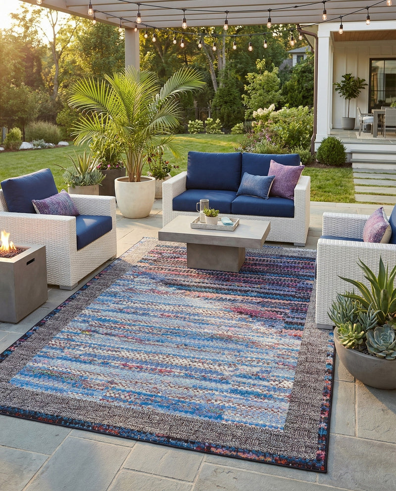 Urban Terrace Collection Area Rug -  Oasis Rectangle Multi  lifestyle 10