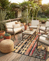 Outdoor Marrakesh Collection Area Rug -  Agadir Rectangle Multi Black  lifestyle 16