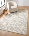 Andes Summit Collection Area Rug -  Chimborazo Rectangle White Brown  lifestyle 35