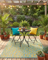 Savannah Escape Collection Area Rug -  Amazon (Blue Yellow) Rectangle Blue Yellow  lifestyle 11