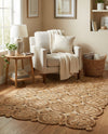 Woven Seaside Jute Collection Area Rug - Whittaker Rectangle Natural  lifestyle 4