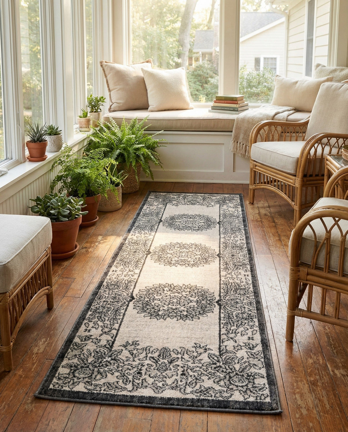 Heritage Harbor Collection Area Rug -  Seabreeze Runner Ivory  lifestyle 171