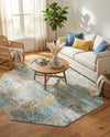 Arcadia Rugs Collection Area Rug -  Nirvana Octagon Cream Blue  lifestyle 74