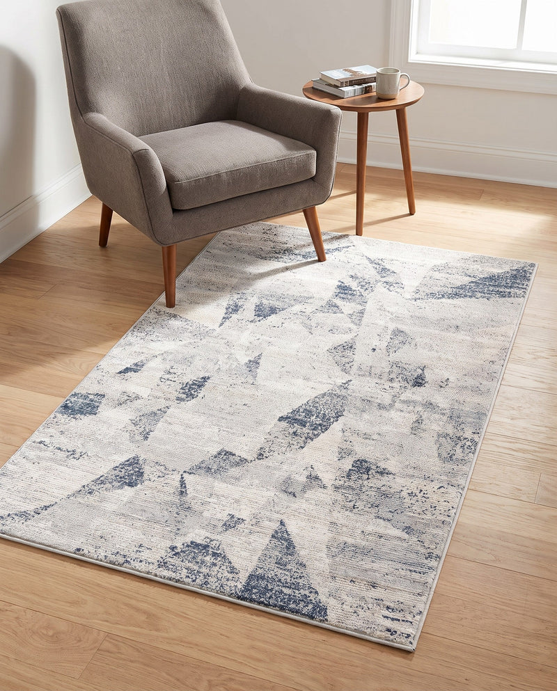 Aegean Elegance Collection Area Rug -  Crete Rectangle Gray  lifestyle 15