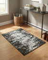 Urban Terrace Collection Area Rug -  Midtown Rectangle Black and White  lifestyle 16
