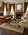 Versailles Elegance Collection Area Rug -  Montreuil Rectangle Brown  lifestyle 36