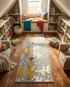 Wonder Tykes Collection Area Rug -  Mystic Runner Gray  lifestyle 44