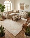 Tribal Terrace Treasures Collection Area Rug - Mayan Marina (Natural) Rectangle Natural  lifestyle 12