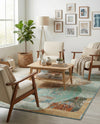 Urban Terrace Collection Area Rug -  Portico Rectangle Multi  lifestyle 8