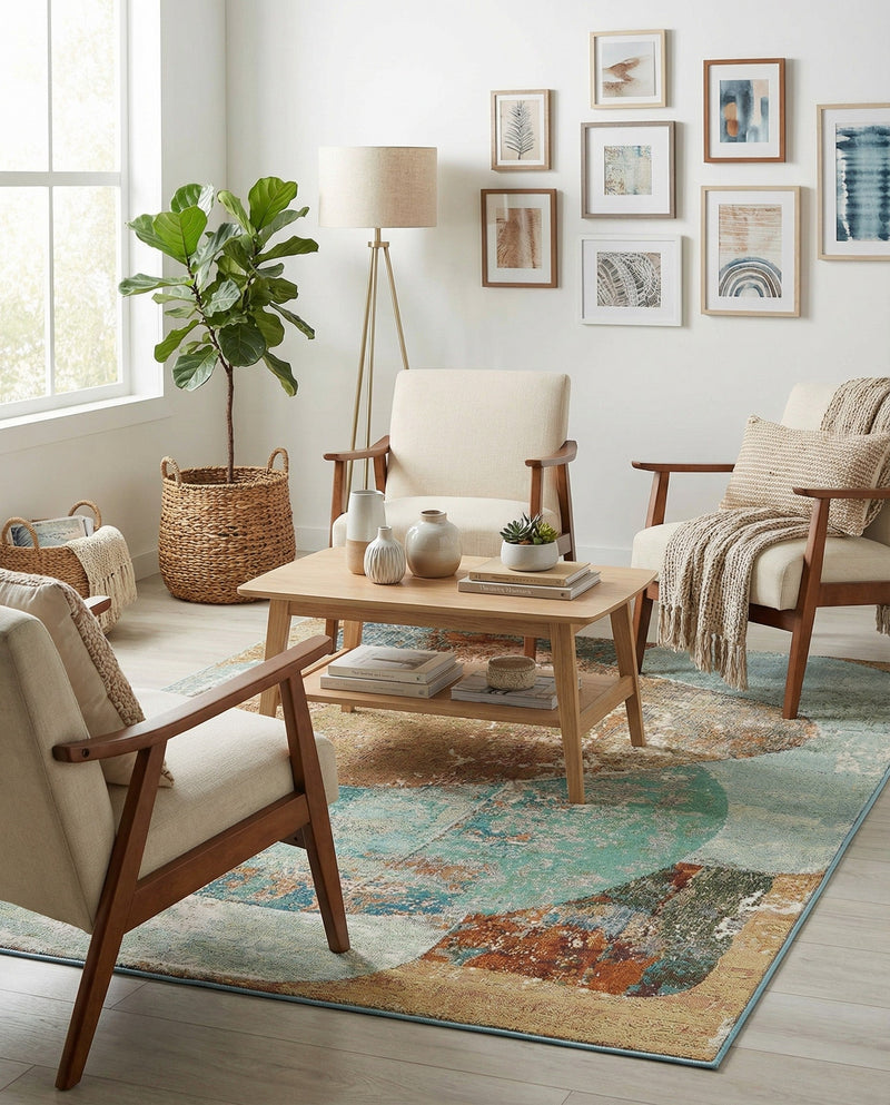 Urban Terrace Collection Area Rug -  Portico Rectangle Multi  lifestyle 8