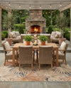 Seaside Blooms Collection Area Rug -  Avalon Square Multi  lifestyle 50