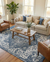 Urban Oasis Rugs Collection Area Rug -  Penthouse (Blue) Rectangle Blue  lifestyle 21